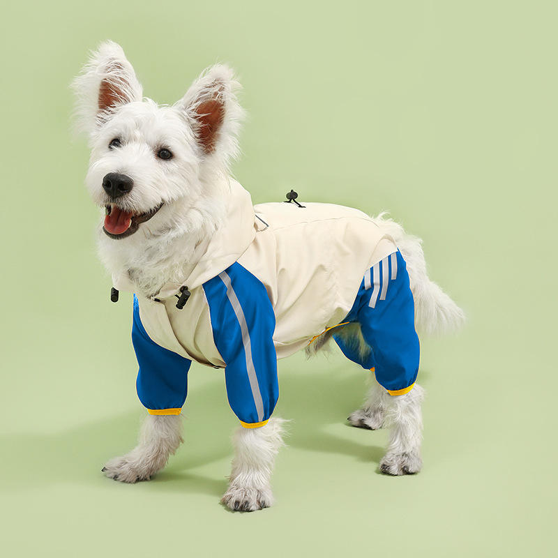 All-Weather Reflective Hooded Pet Raincoat