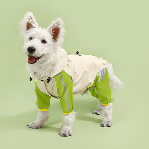All-Weather Reflective Hooded Pet Raincoat