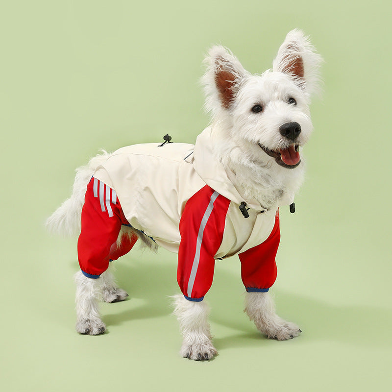 All-Weather Reflective Hooded Pet Raincoat