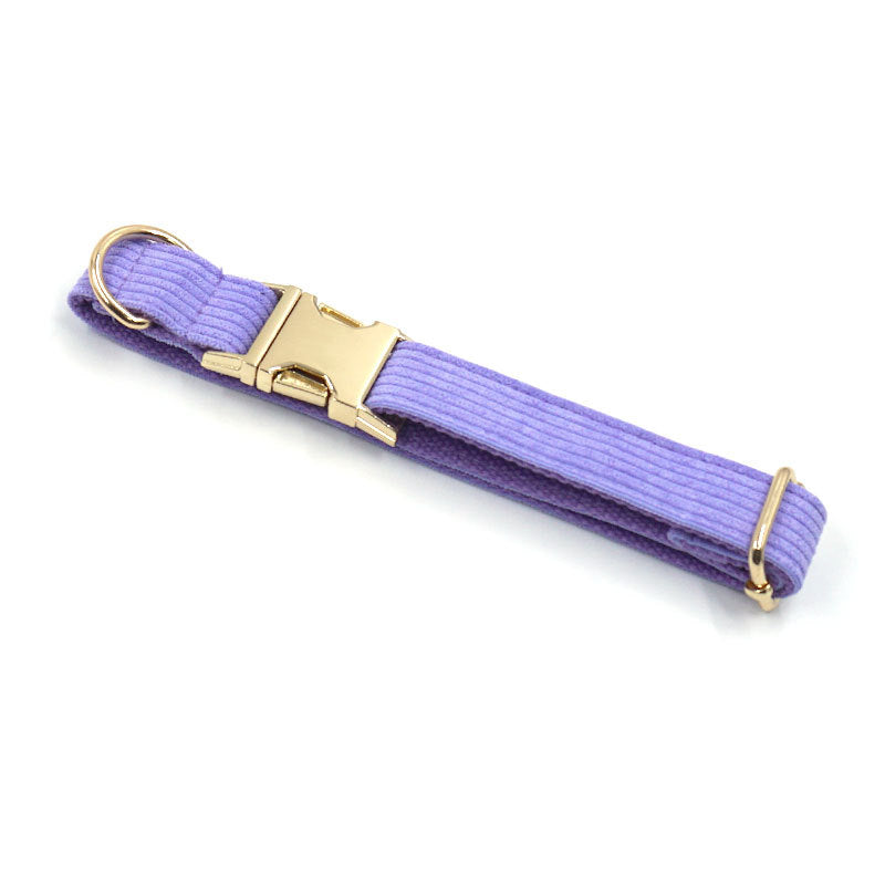 Luxury Corduroy Leash, Collar & Bow Set