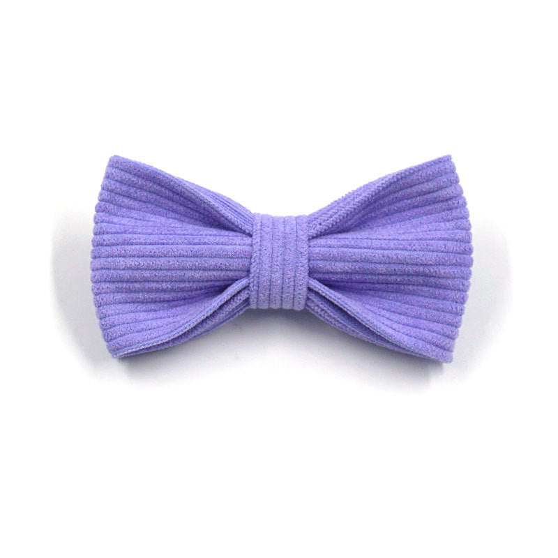 Luxury Corduroy Leash, Collar & Bow Set
