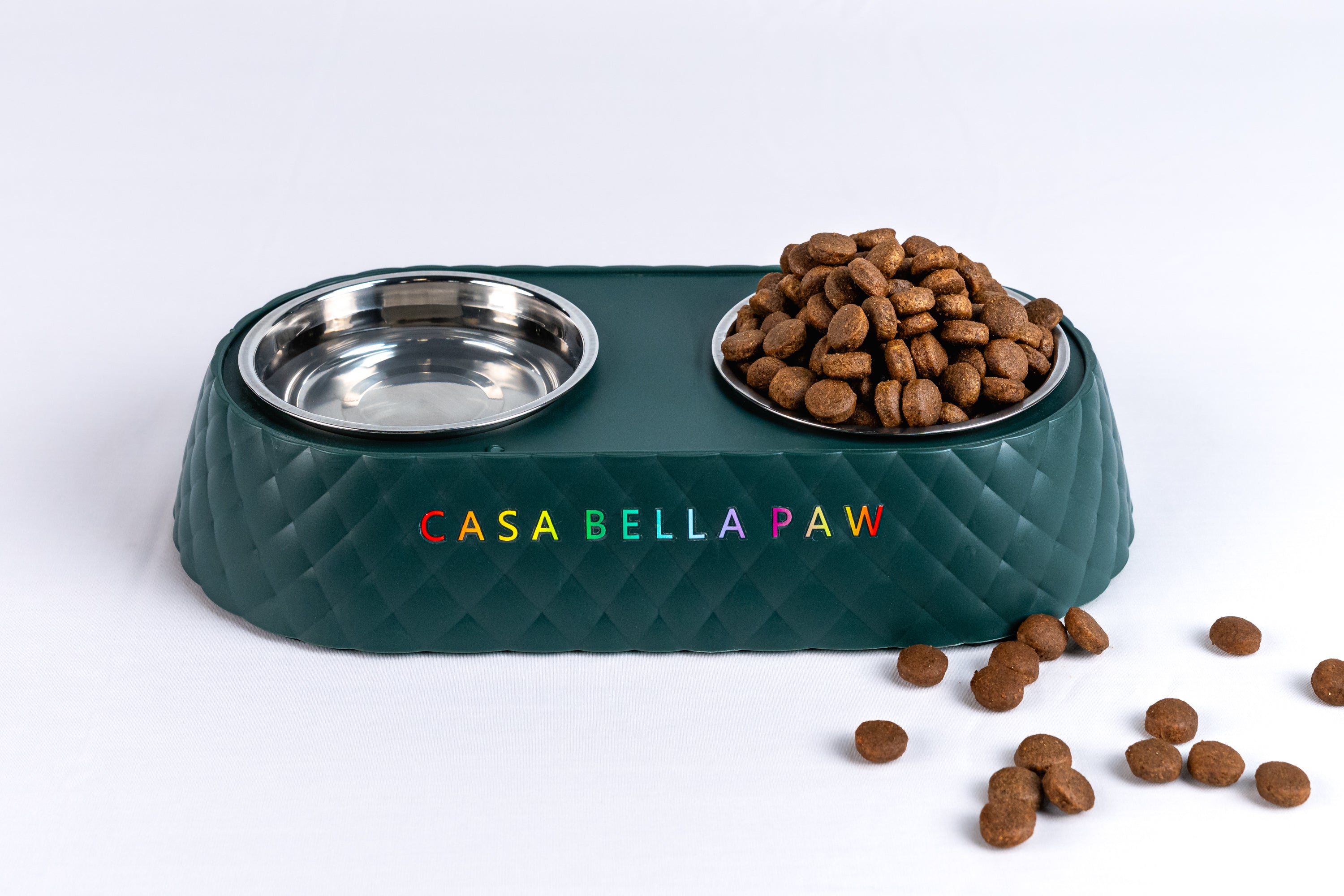 Double Stainless Steel Pet Feeder Bowl