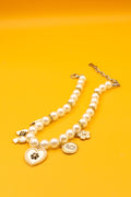 Dior-Inspired Pearl Charm Necklace for Pets