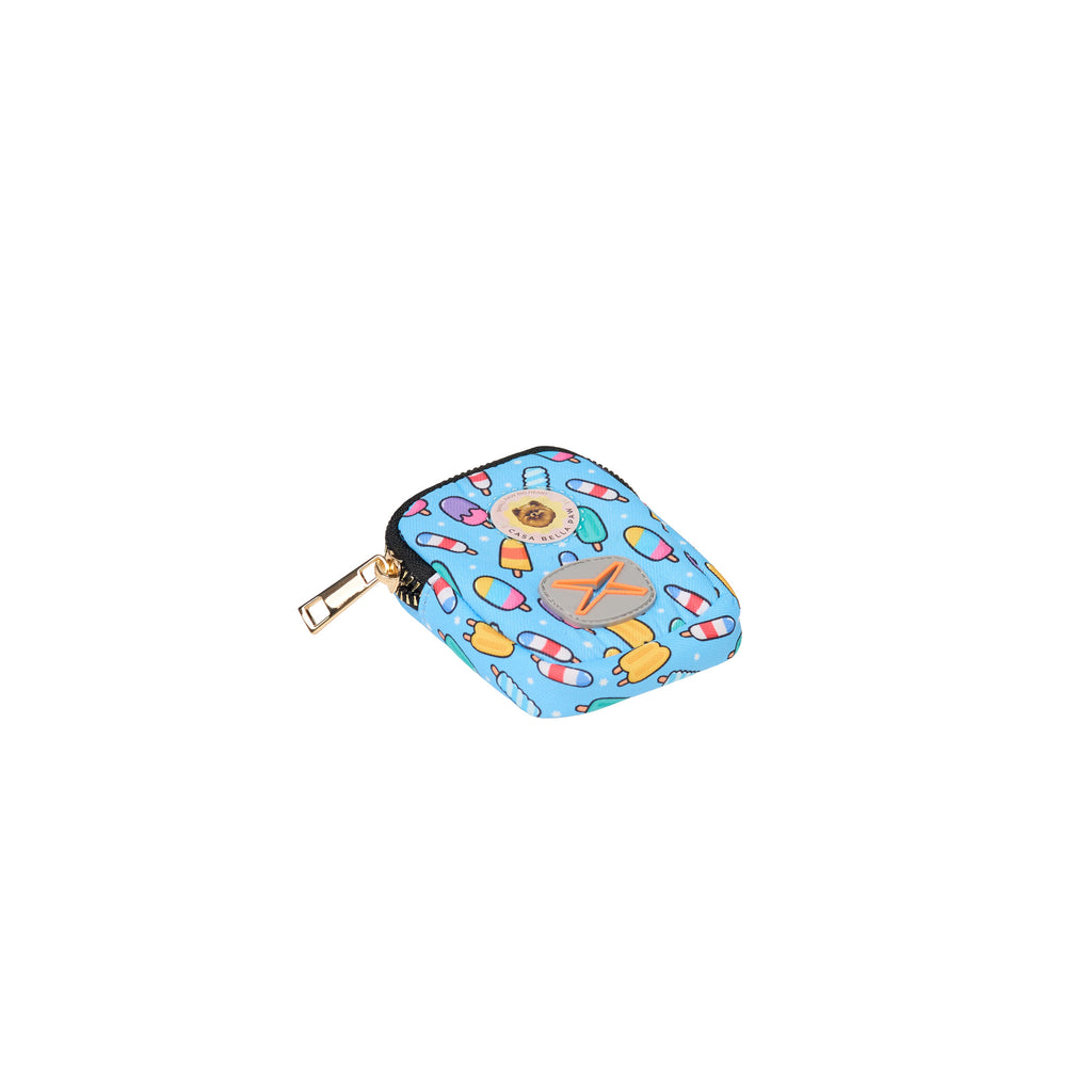 Ice Cream Print Dog Walk Essentials Set – Harness, Leash, Bag & Accessories