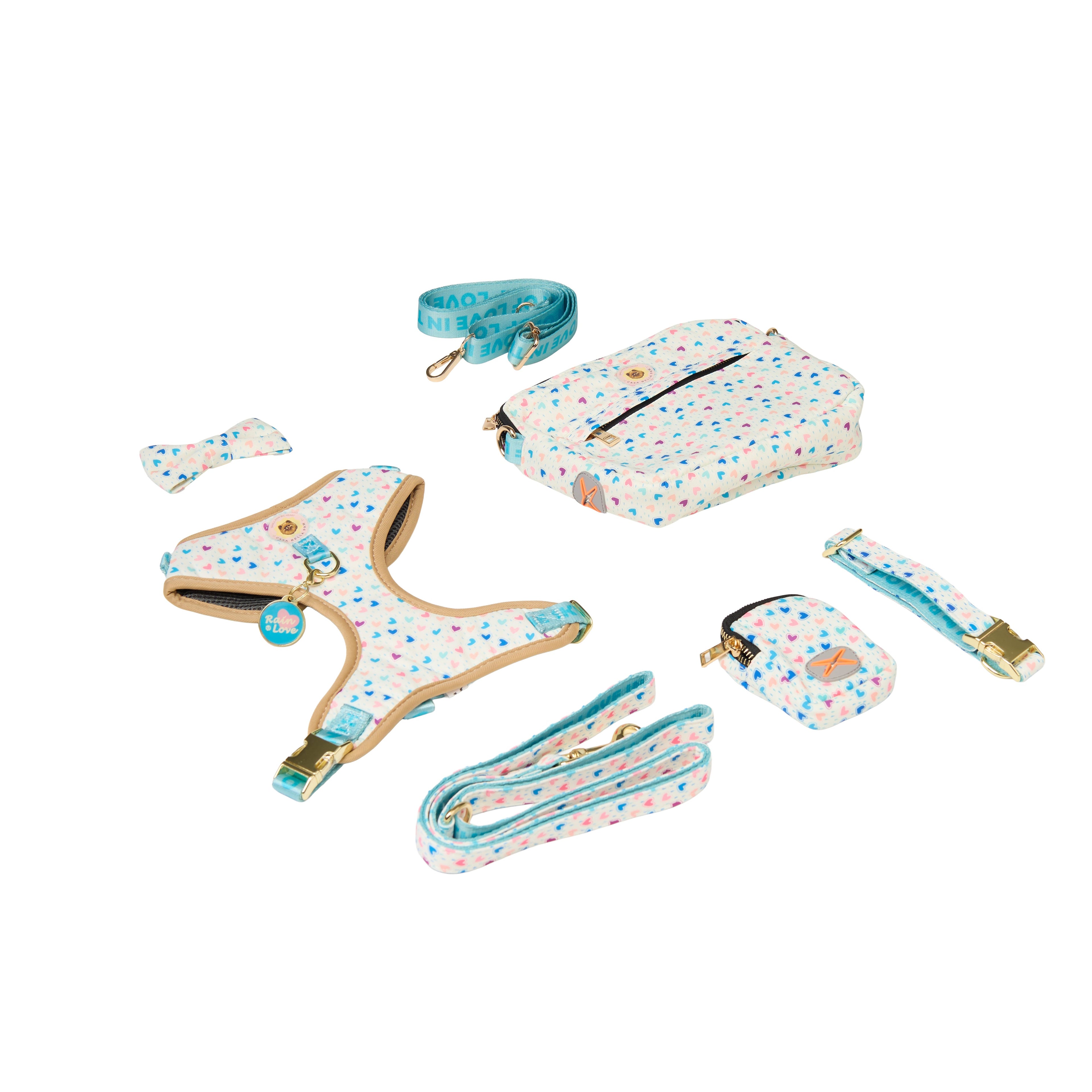 Pet Harness Set – Harness, Leash, Bag & Accessories