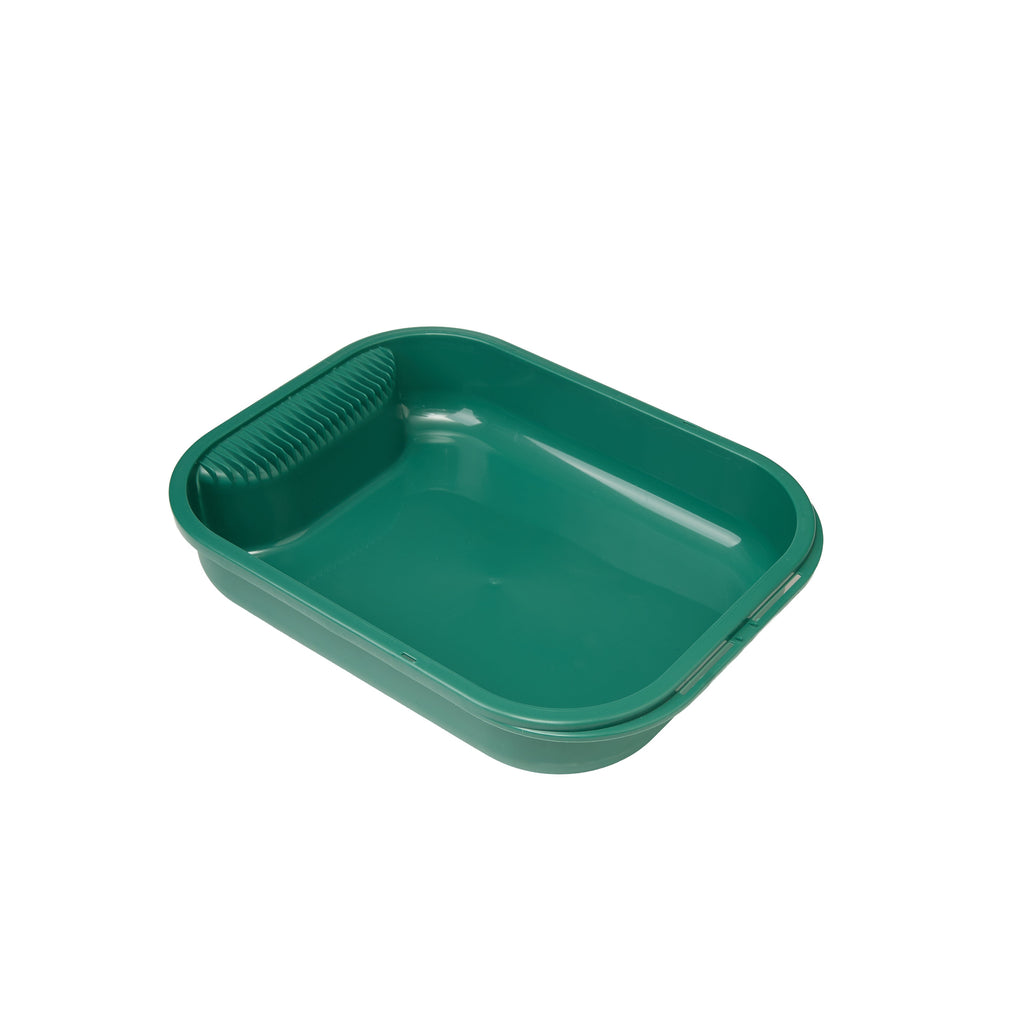 High Fenced Cat Litter Box with Scoop