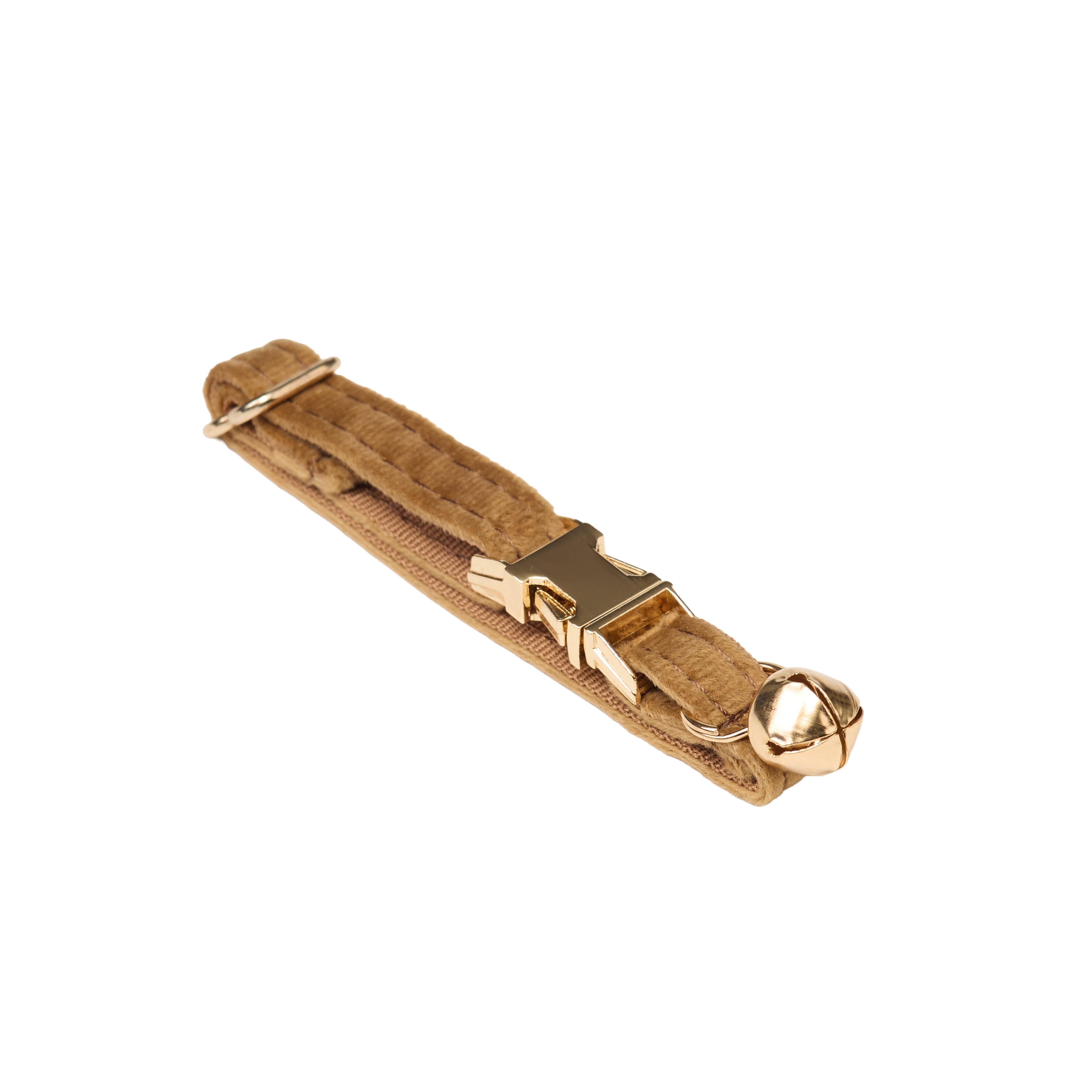 Luxury Velvet Collar With Gold Bell