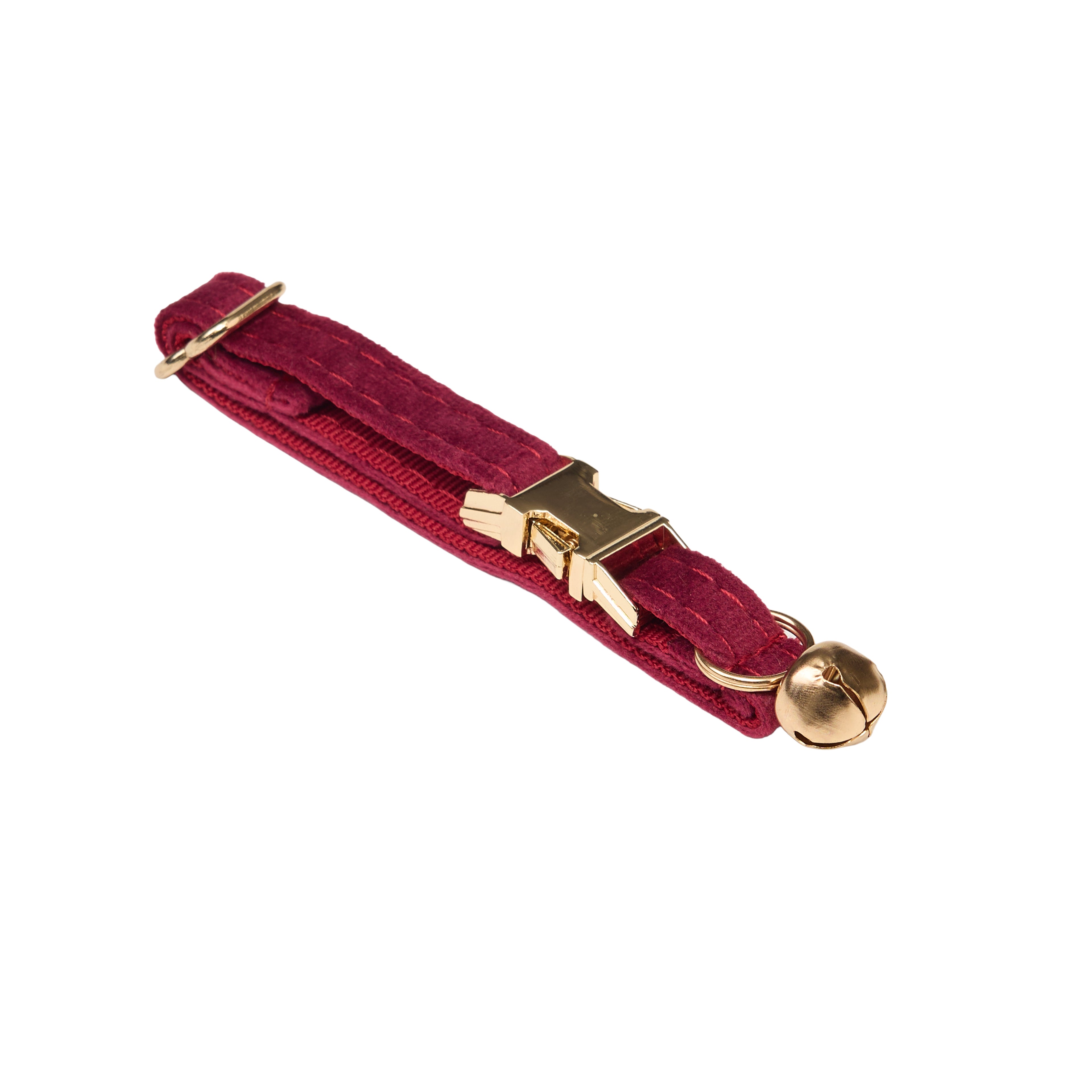 Luxury Velvet Collar With Gold Bell