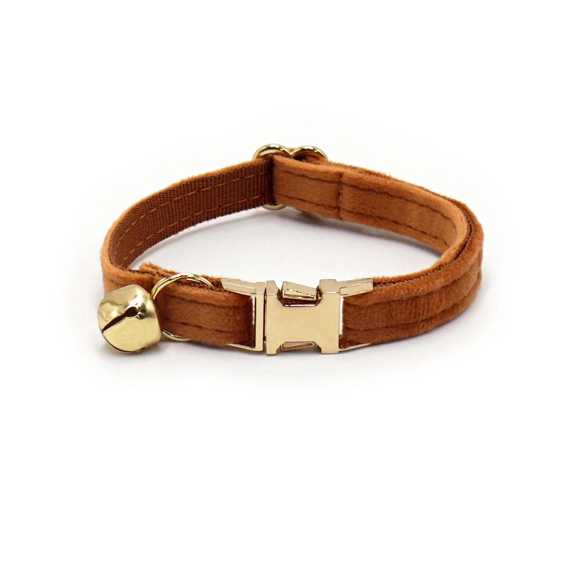 Luxury Velvet Collar With Gold Bell