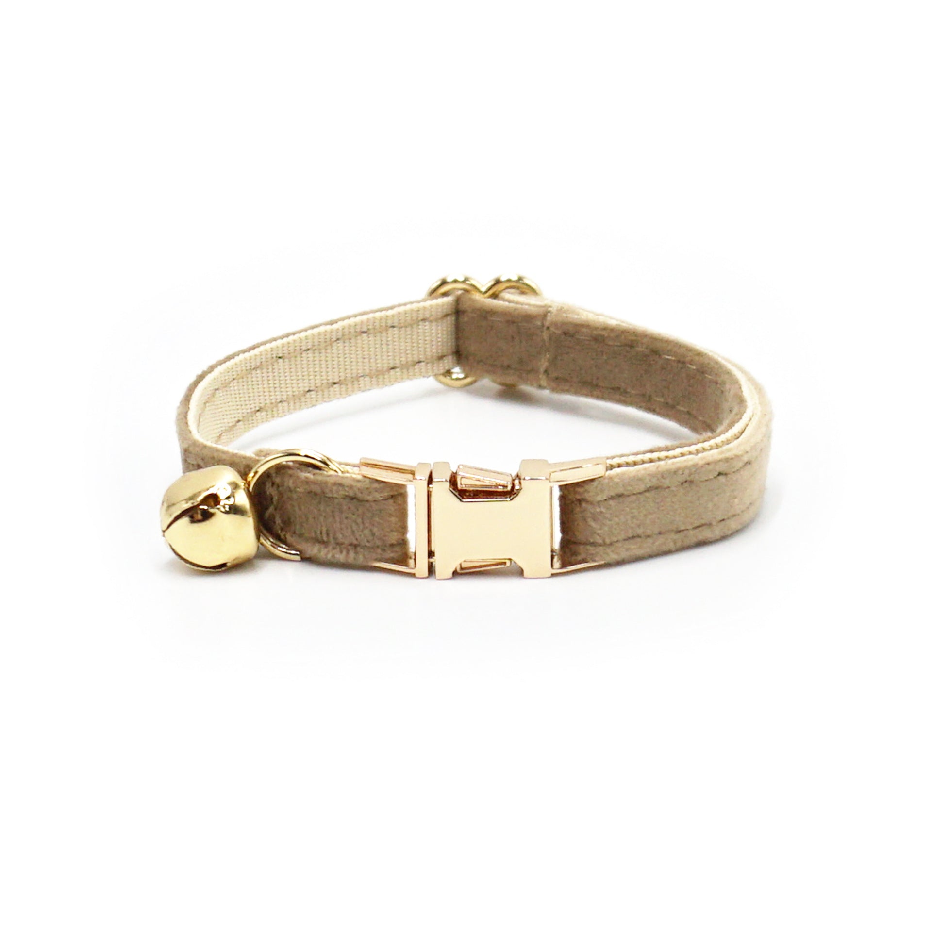Luxury Velvet Collar With Gold Bell